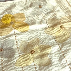 Hand embroidered square pillow cushion cover